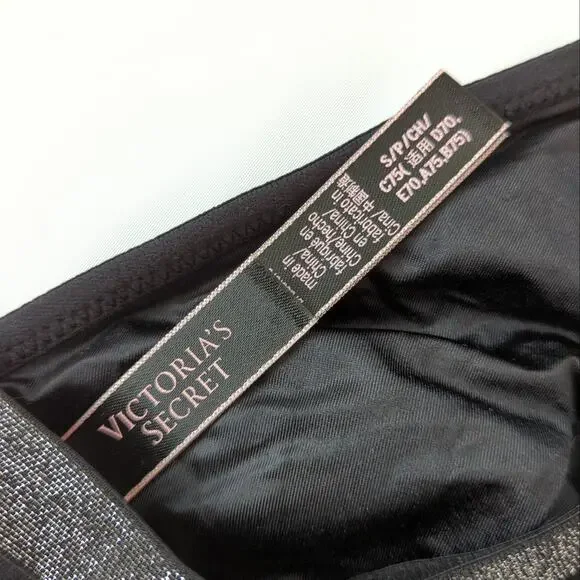 Victoria's Secret Sun Moon Stars Bra Small Black Bling Sequin Astrology Bralette - Picture 3 of 5